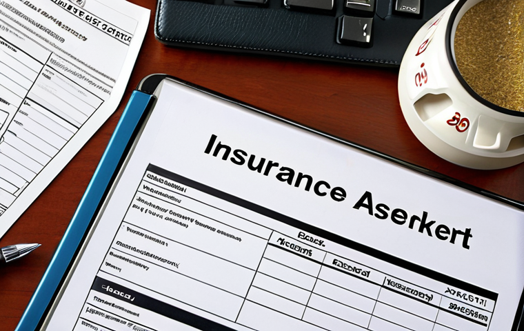**

A well-organized office desk with insurance documents, a tablet displaying risk assessment software, and a framed "Broker of the Year" award. The overall impression should be professional, trustworthy, and technologically adept. The mood is bright and optimistic. Key elements: insurance documents, tablet, award, organized desk. Style: Professional, bright lighting, award.

**