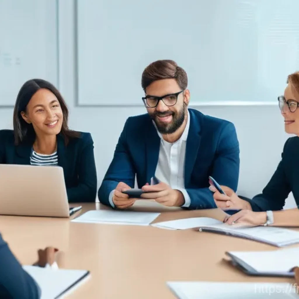 보험중개사와 관련된 정부 지원 프로그램 - **Prompt:** A dynamic and inclusive group of French insurance brokers of diverse ages and genders, p...