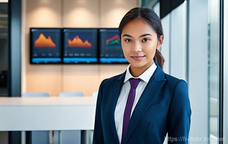 보험중개사 시험 이후 연봉 협상 전략 - **Prompt:** A vibrant, dynamic young insurance broker, impeccably dressed in a business suit (with a...