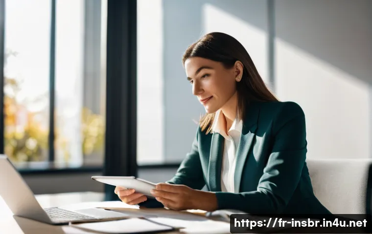 보험중개사로서의 성공을 위한 팁 - **Prompt:** A warm and engaging female insurance broker, in her late 30s, professionally dressed in ...